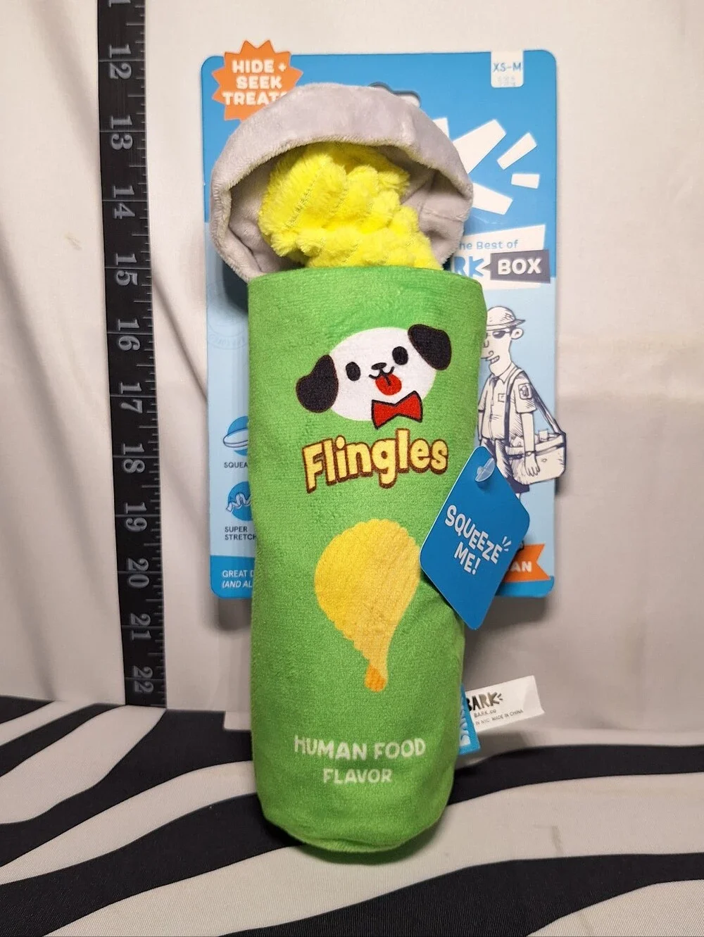 NWT Bark Flingles Dog Toy XS-M